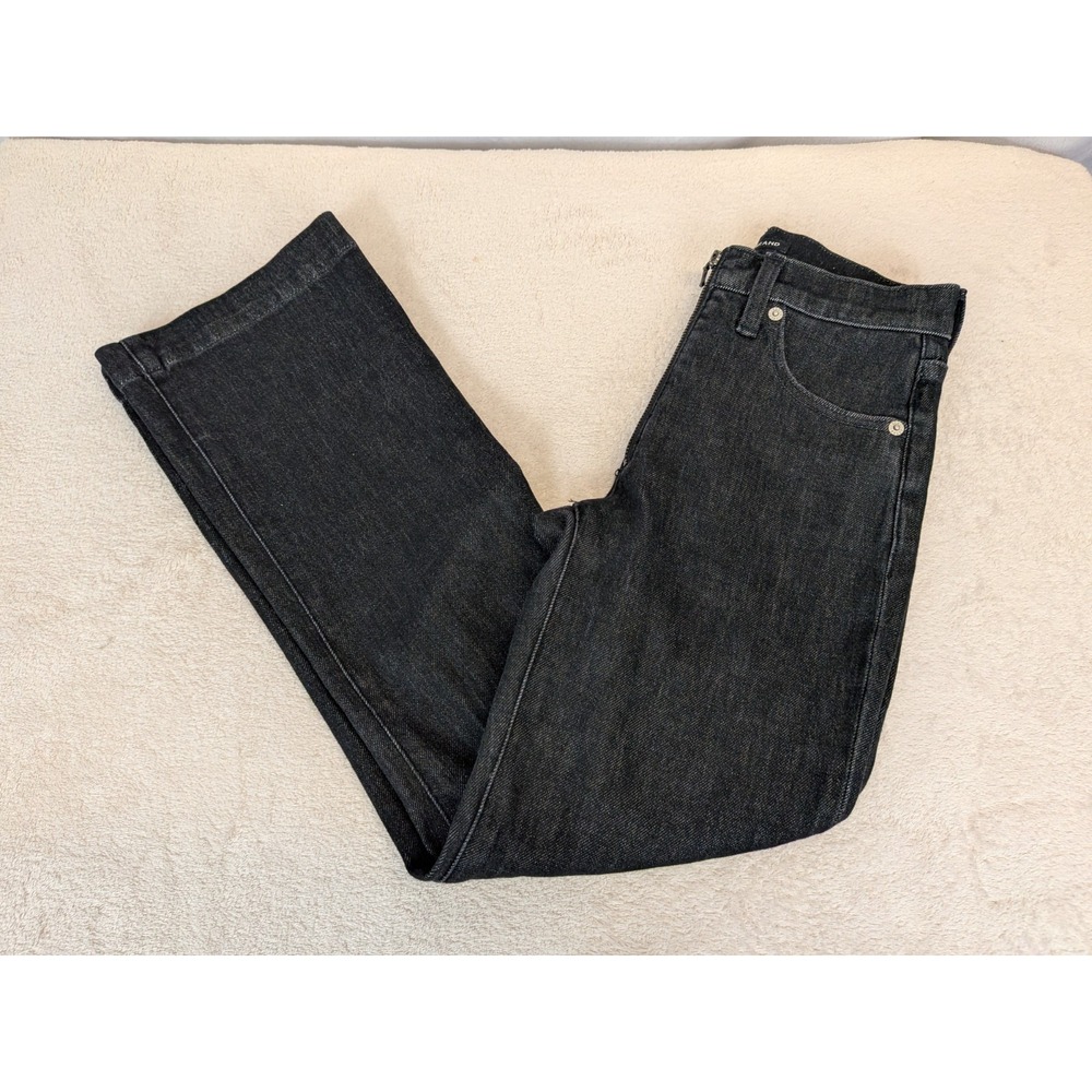 Lucky Brand Bridgette Jeans High Rise Crop Mini Boot 00/24 Black Denim Boho